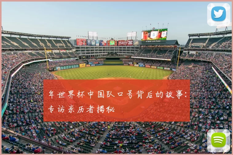 年世界杯中国队口号背后的故事:专访亲历者揭秘