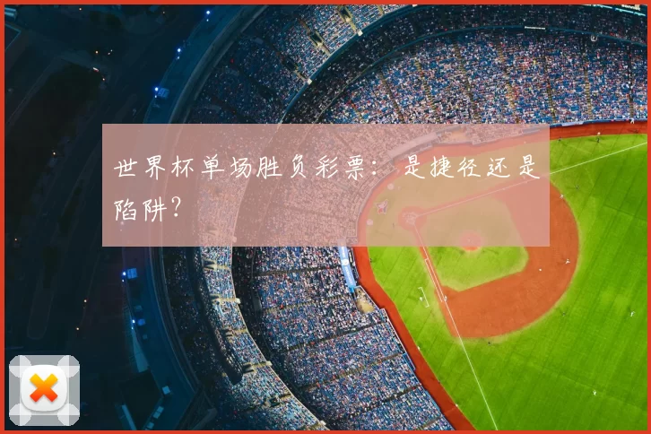 世界杯单场胜负彩票:是捷径还是陷阱?