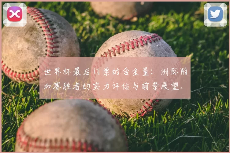 世界杯最后门票的含金量：洲际附加赛胜者的实力评估与前景展望。